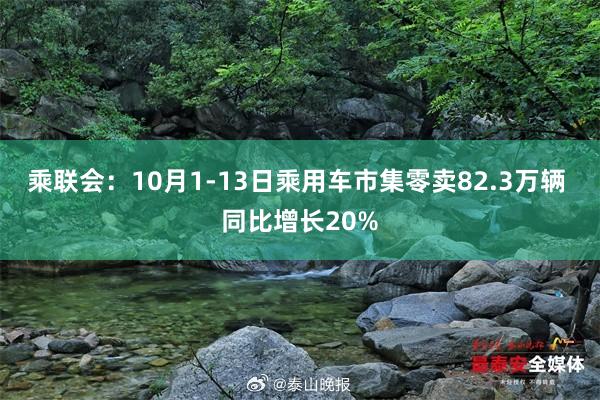 乘联会：10月1-13日乘用车市集零卖82.3万辆 同比增长20%